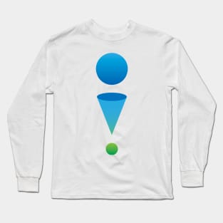 Abstract Exclamation Point Long Sleeve T-Shirt